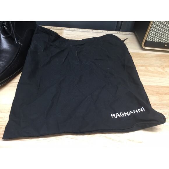 Magnanni Men 9.5 Oxfords Black Leather Lace Up Dress Shoes Spain Vintage main image 14